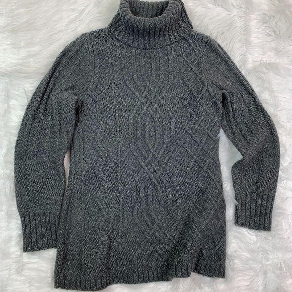 Beatrix Ost Gray turtle neck sweater - Picture 9 of 13
